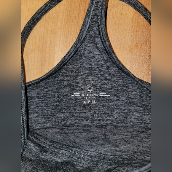 OFFLINE By Aerie Recharge Racerback Sports Bra, Small, Set of 2, Black and Navy - Picture 5 of 7